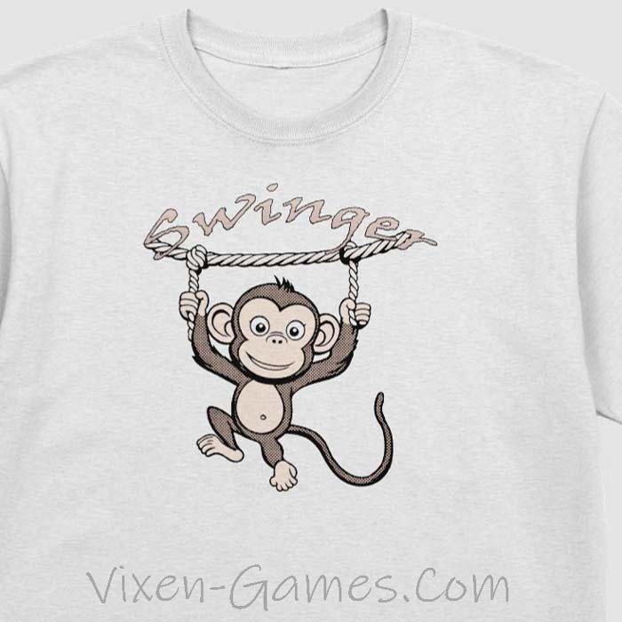 Swinger Monkey Shirt for swingers from Vixen Games designs