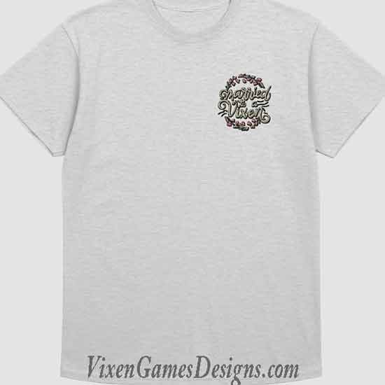 Married To A Vixen Shirt front view with design on chest