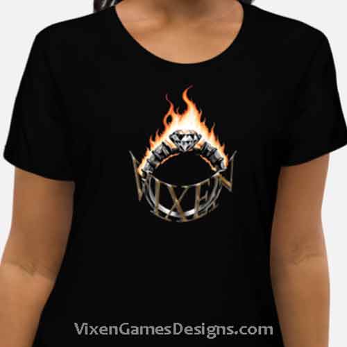 Vixen HotWife Wedding Ring Shirt fitted women's style